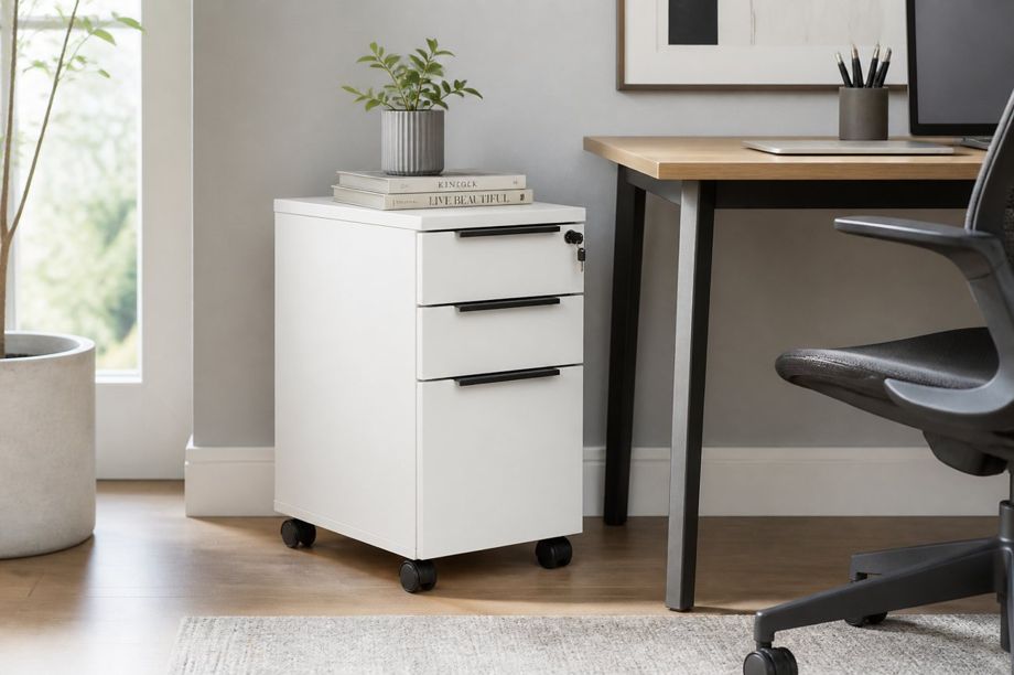 Kalmar File Cabinet Three Drawer Mobile Pedestal