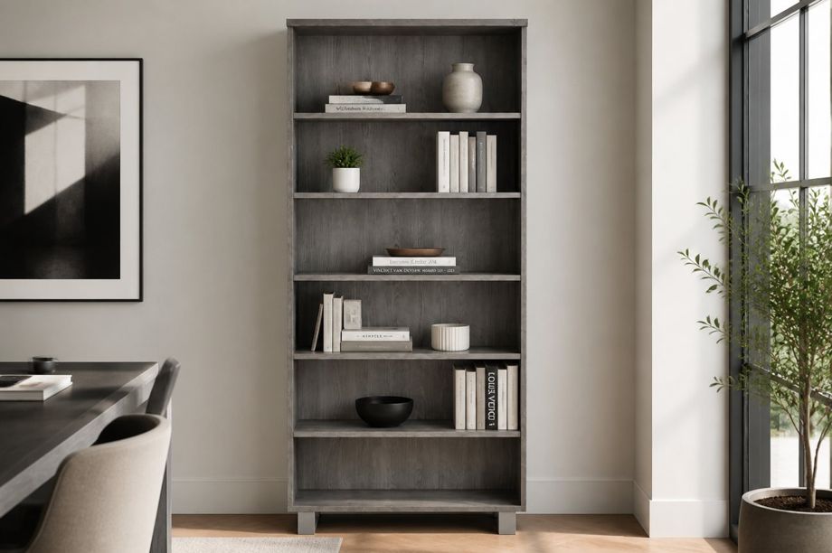 Kalmar Five-Shelf Office Bookcase