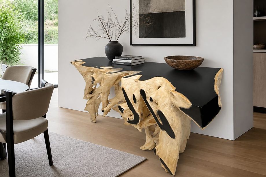 Woodbrook Natural Wood Console