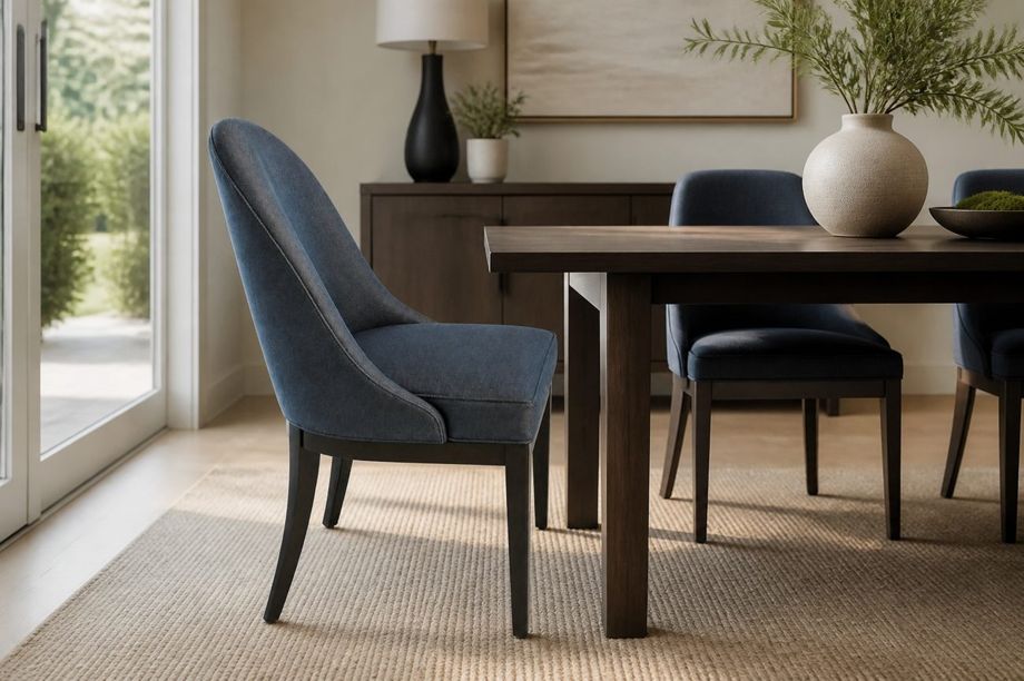Caracole Natural Choice Navy Dining Chairs