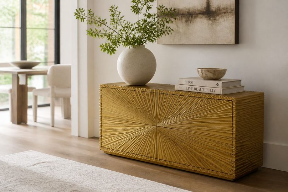 Global Views Linen Fold Console
