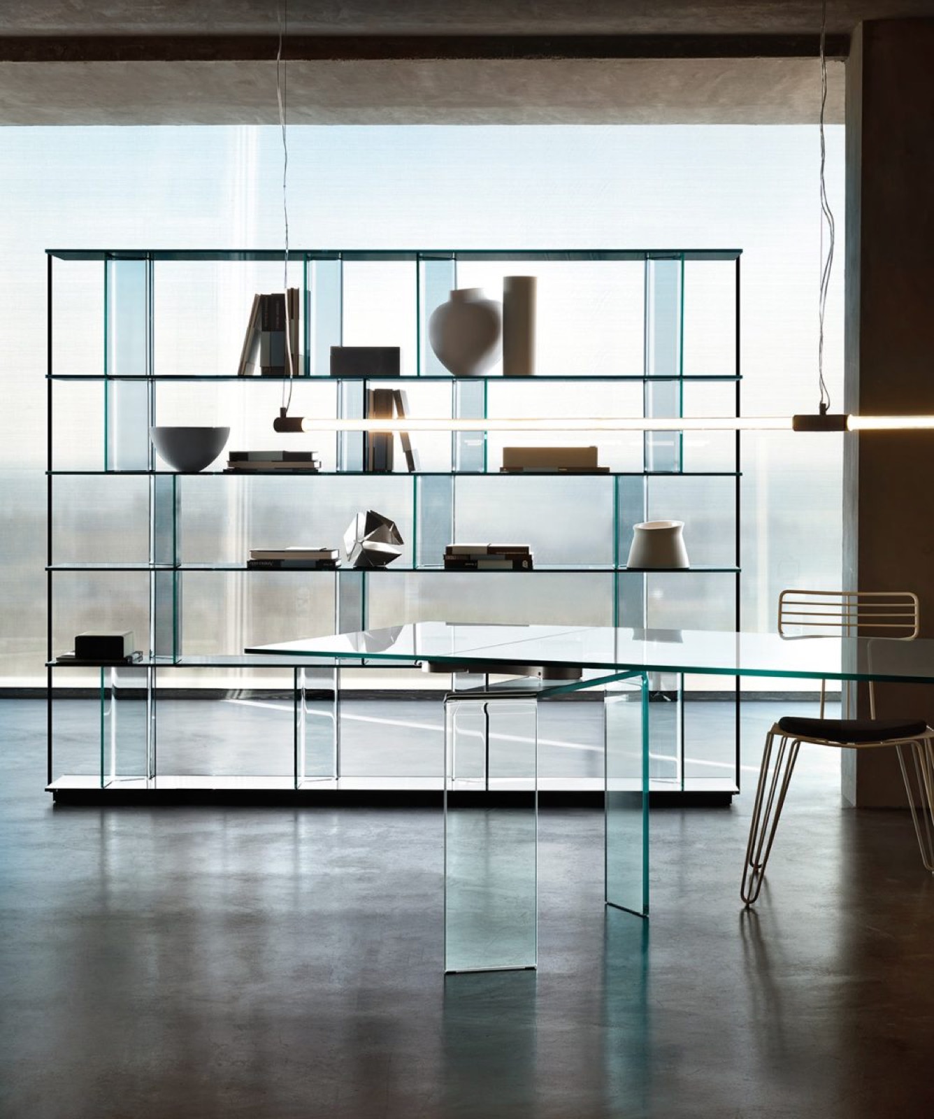 Inori Fiam Glass Bookcase